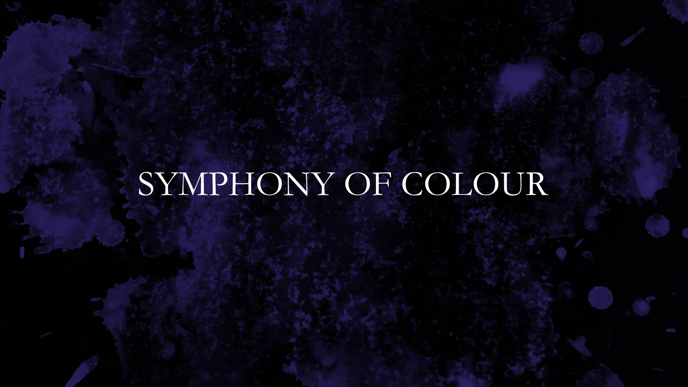 Титры к фильму "Symphony of colour"