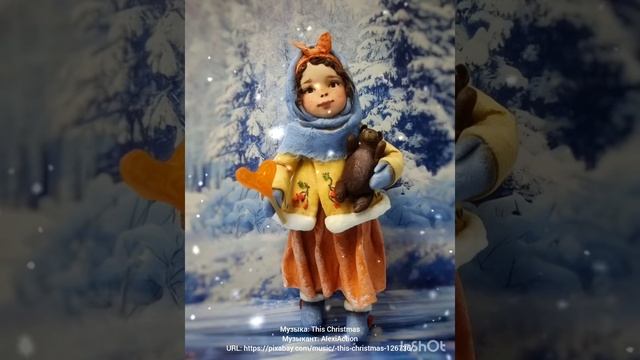 Ёлочная игрушка из ваты. Матрена сластёна.