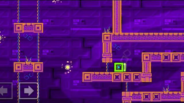 geometry dash 2.2 №12 прохождение платформер уровня BACKDROP