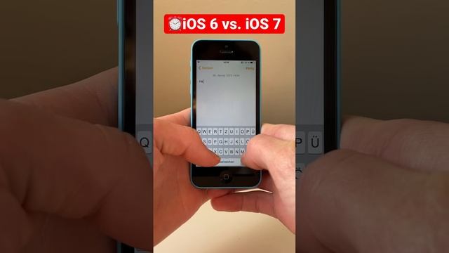 😍⏰iOS 6 vs. iOS 7 #iphone #ios