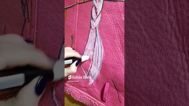 Для заказа, ссылки в шапке профиля канала #daraslaviart #shorts #росписьодежды #painting