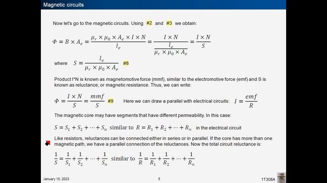 Lecture #4. Magnetic circuits