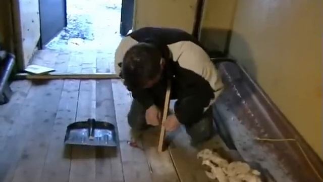 Огонь катанием ваты с мелом