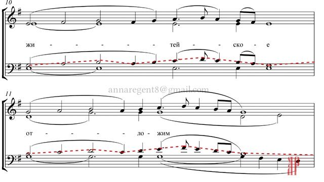 ХЕРУВИМСКАЯ ПЕСНЬ, А. Алексеевой - Теноровая партия