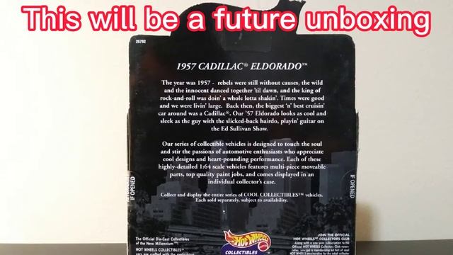 Future Unboxing Of This Hot Wheels '57 Cadillac Eldorado