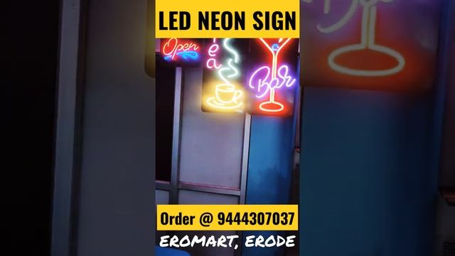 LED Neon Sign Boards 9444307037 #led #neon #sign #display #viral #trending #reels #eromart