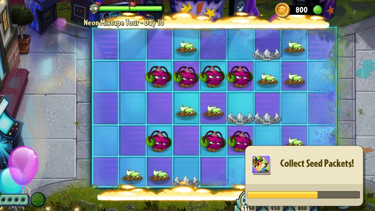 День 10 Неоновый Микстейп Тур ( Neon Mixtape Tour)  Plants vs. Zombies 2