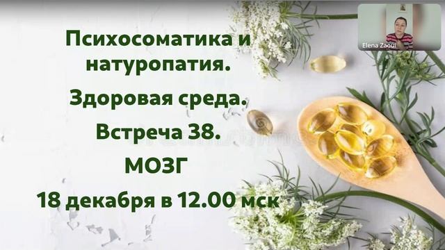 Психосоматика и натуропатия. Мозг. Встреча 3. Часть 1