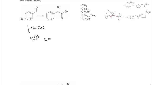 Exercises 22.11 and 22.12 - Synthesis and The Hell-Volhard-Zelinsky Reaction