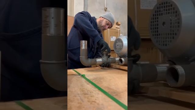 Подключение вакуумной обвязки для вихревой воздуходувки URBAN VORTEX UV