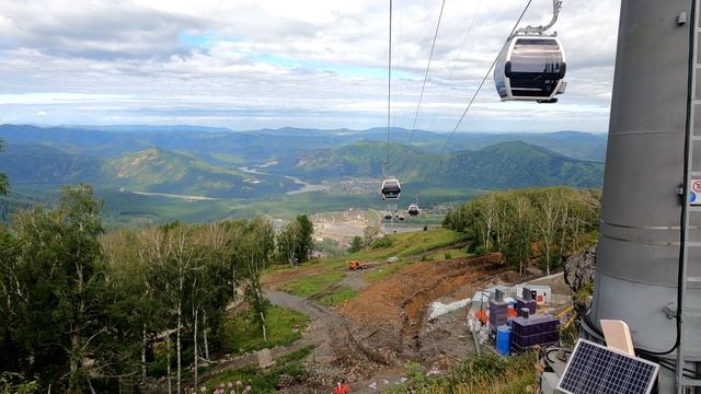 Канатная дорога, Курорт Манжерок,Горный Алтай