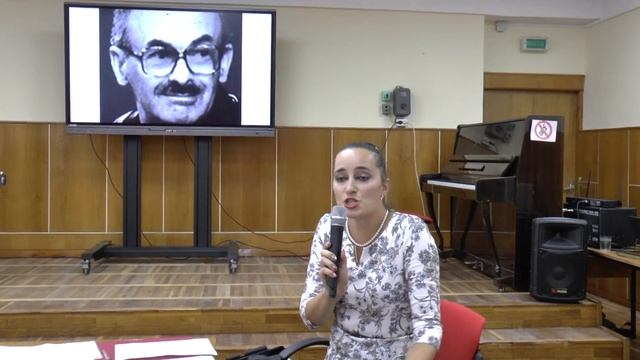 Встреча памяти Булата Окуджавы в ЦГБ им. Горького ведёт Марина Аверкина. Пятигорск.