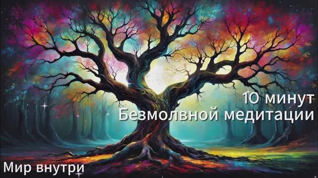 10 минут безмолвной медитации | Звуки природы и расслабляющая музыка