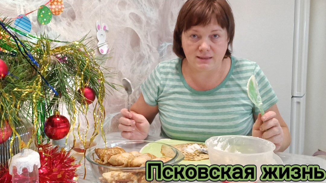 Металлическая кепка.Блины с творогом.Поболтаем