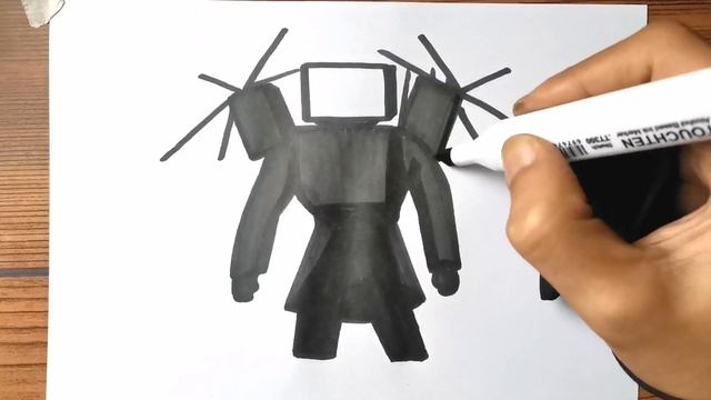 How to Draw Upgraded Titan TV Man from Skibidi Toilet