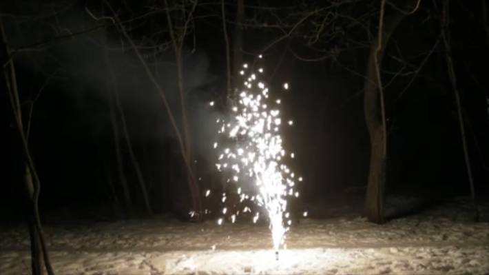 Фонтан на коллоксилине