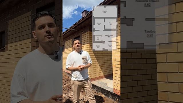 Обзор бани 44кв.м. #строимбани #стройка #строительствобани #дом