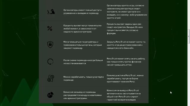 ICO Ponzitrust сравнение с классической пирамидой