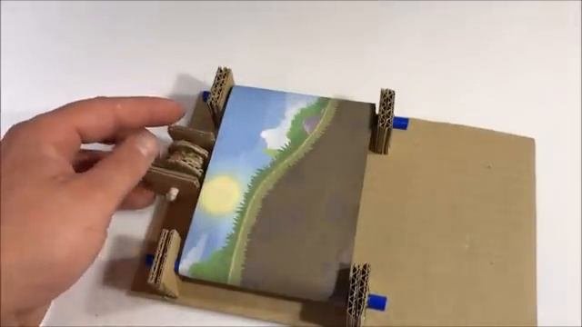 Red Ball. Cardboard game. DIY.