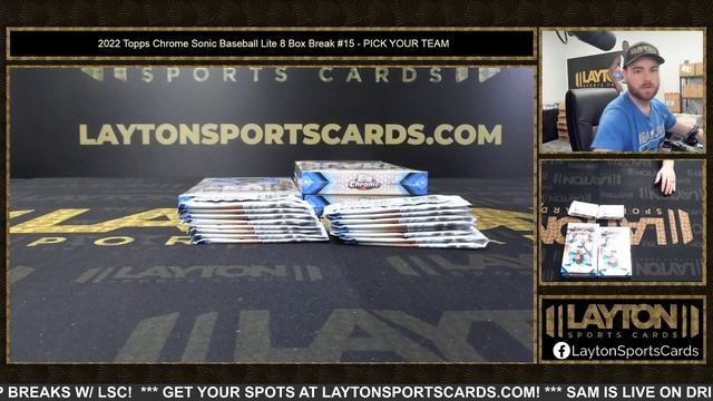 2022 Topps Chrome Sonic Baseball Lite 8 Box Break #15