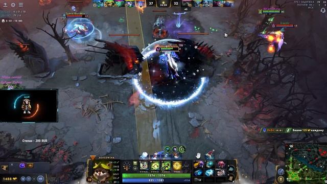 Играем на #Hoodwing в #Дота2 #dota2 4500+pts Враг подставился и отдал 2 стороны. #ibroniQ стримы