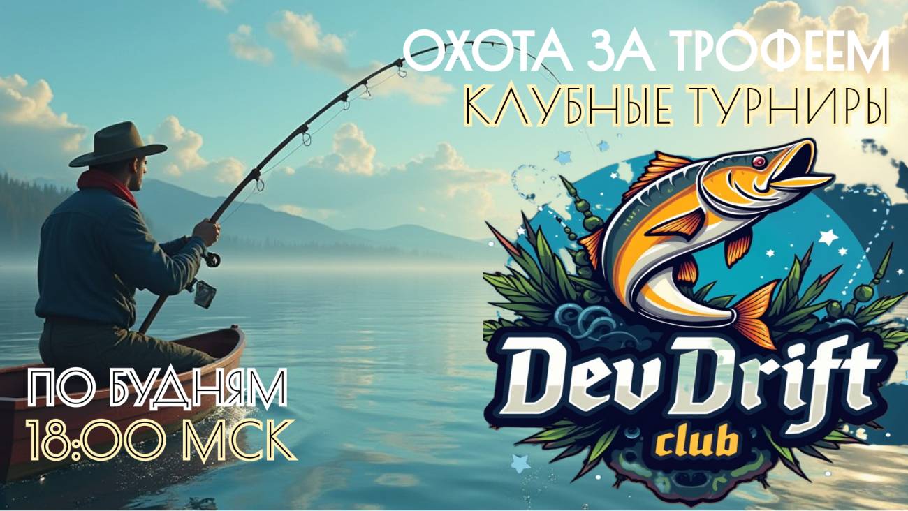 Fisher online 🎣 Рыбалка 🐺 Клубный турнир 🎵 Музыкальный чилл 🎵