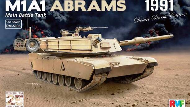 Распаковка Rye Field Model 1 35 RM-5006 M1A1 Abrams Gulf War 1991