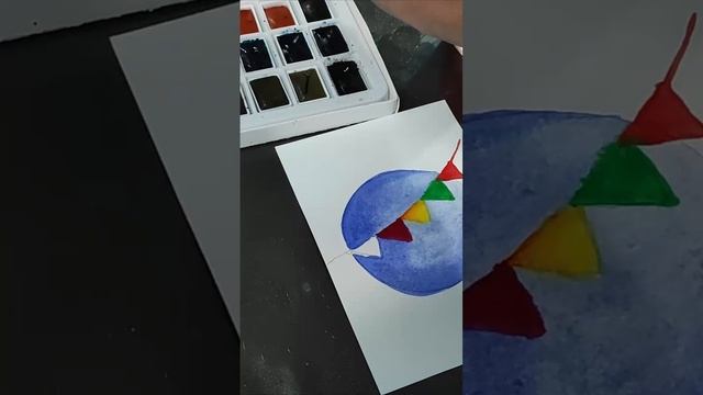 Изучаем рисование на открытках и создаём разноцветные флажки для веселья | Country Lady Chronicle