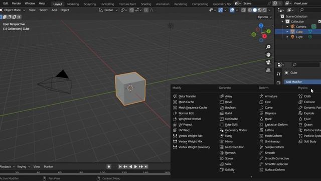Blender. Сочетание клавиш. Часть 13.