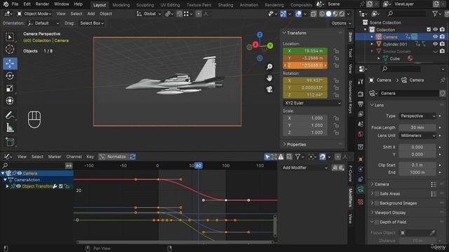 20. Make Animation - Jet Firing Missile