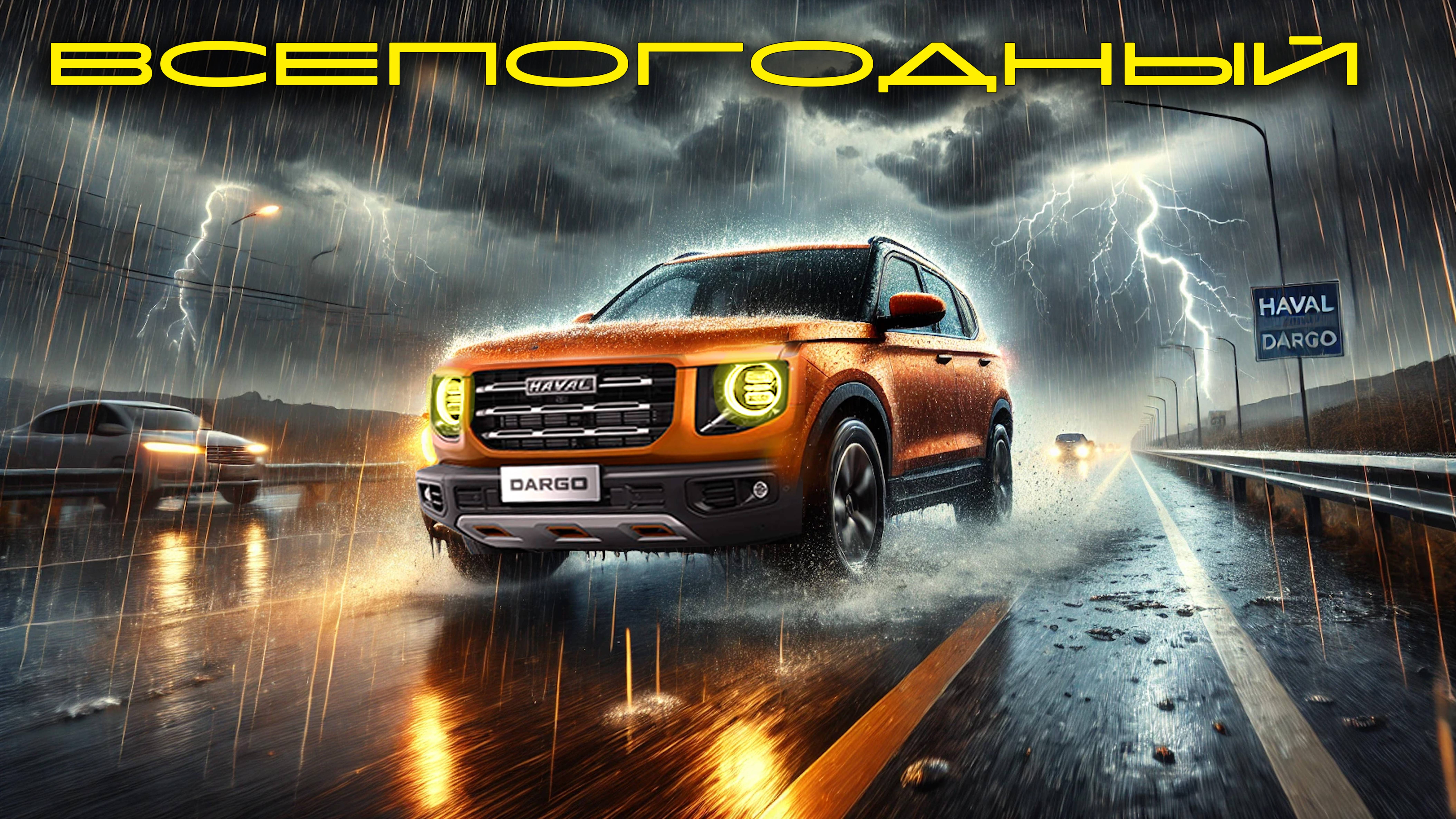 Работа омывателя камеры заднего вида Haval Dargo на экране