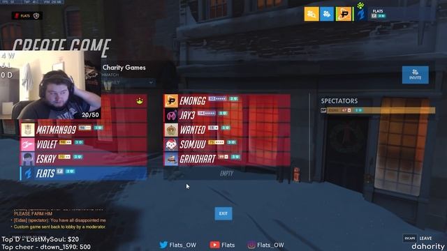 Overwatch streamers play mini games for KarQ's charity event for ALS