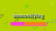 AMMONIFYING - HOW TO PRONOUNCE AMMONIFYING? #ammonifying