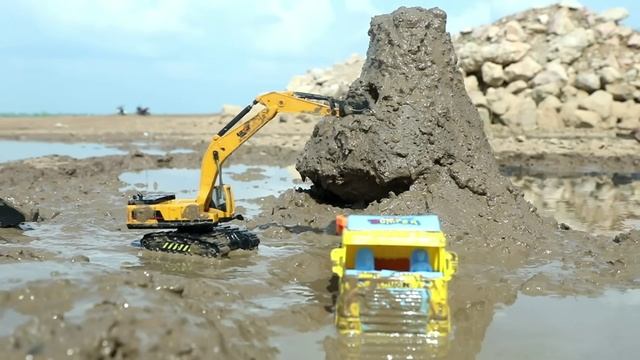 Полностью загружаемый грязевой грузовик, Мини-трактор, Самосвал, Детское видео