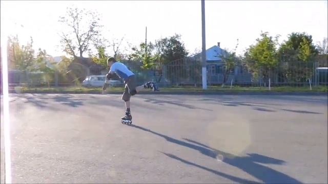 20120424 Слалом на роликовых коньках