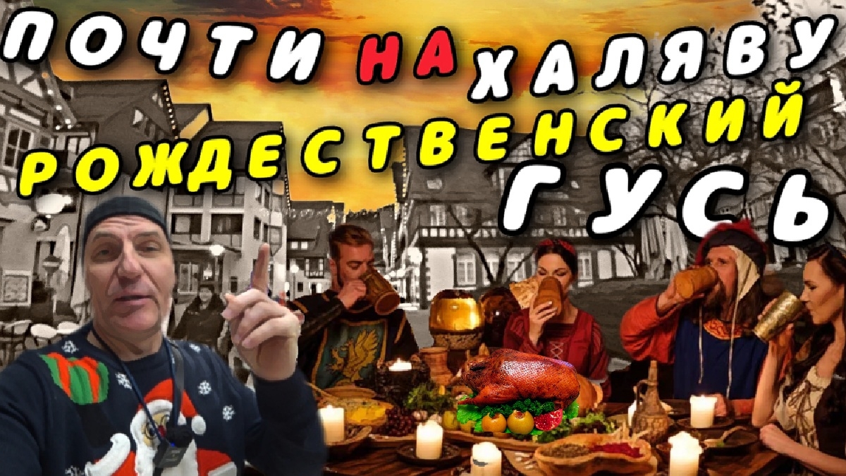 ГЕРМАНИЯ СЕГОДНЯ. ГУСЬ ПОЧТИ НА ХАЛЯВУ. РОЖДЕСТВЕНСКОЕ БЛЮДО.