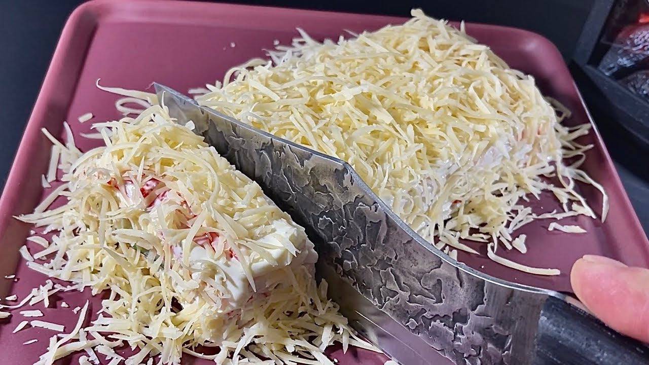 Тортик КРАБОВОЕ наслаждение - нежная закуска НА НОВЫЙ ГОД 2025