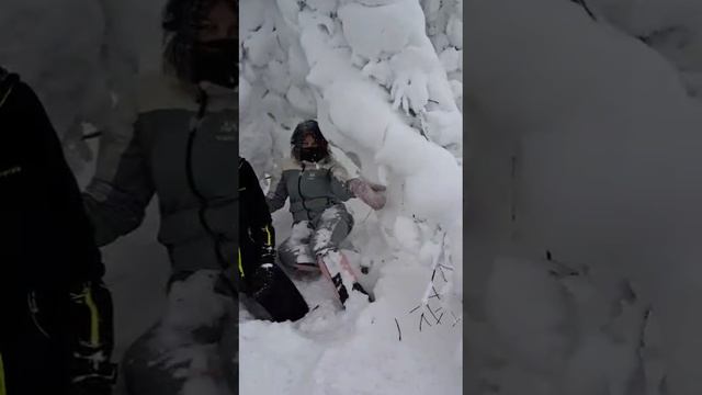 Снежная сказка на горе изюбриная