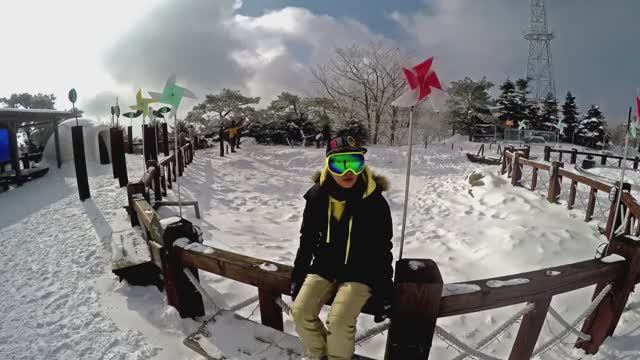 Rider JH (Gopro & Feiyu G4 3-Axis Gimbal- FY-G4) Snowboard