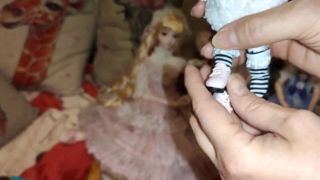 мятная эльфочка от ДБС, Кукла мечты 1_8, милая шарнирная кукла-животное, карманная мини-кукла