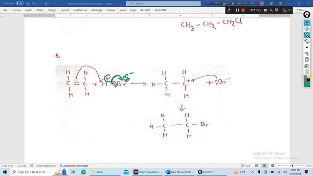 Electrophilic Addition Reaction Mechanism