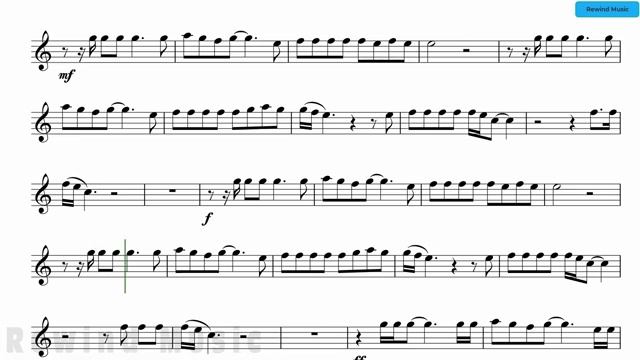 Barclay James Harvest Hymn Alto Sax Backing Track and Sheet Music(360P)