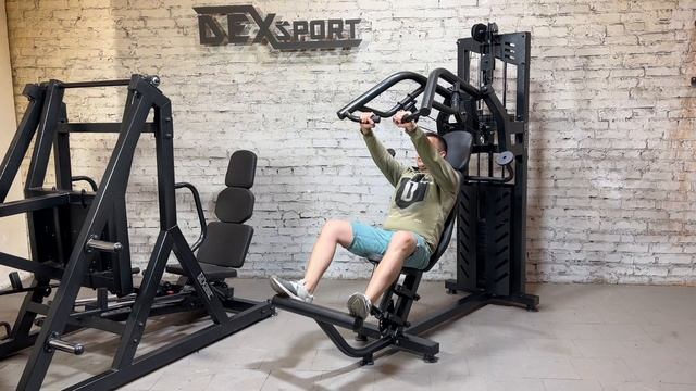 AG-038 — Грузоблочный Тренажер Хаммер жим от груди ｜ DEXsport
