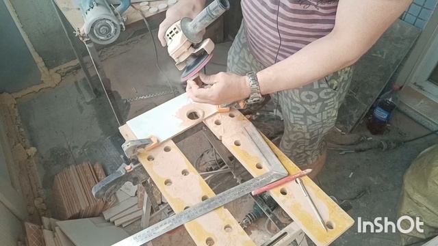 фишки для нард из кусков плитки