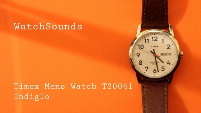 Watch sounds- Mens timex Watch T20041 with brown strap audio recording zoom h8.