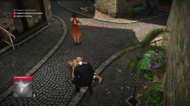 Checking out the colour of panties in Sapienza : HITMAN 2