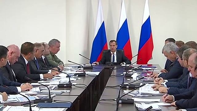 Совещание о ходе строительства космодрома Восточный