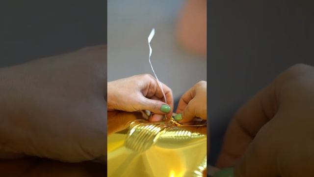 Фольгированная звезда с хвостом тассел