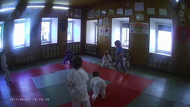 Дзюдо. Игра "Вышибалы - каждый сам за себя", дети 4-6 лет.