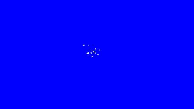 FIREWORKS Minecraft Blue Screen/chroma key effect